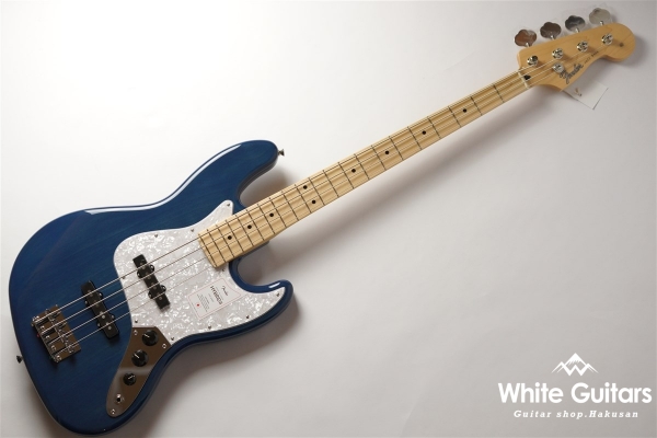 2021 Collection Made in Japan Hybrid II Jazz Bass - Indigo Trans